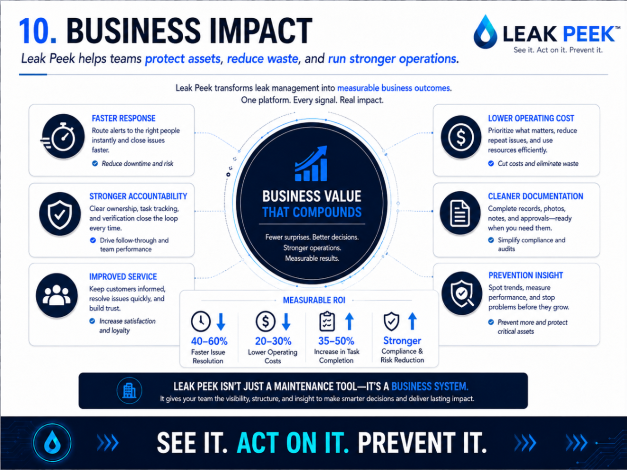 Business Impact — Protect assets, reduce waste, and run stronger operations