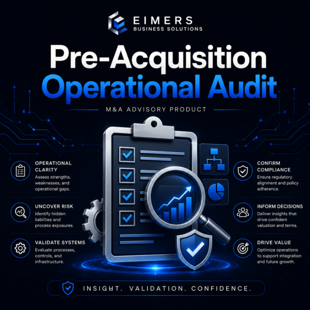 Pre-Acquisition Operational Audit
