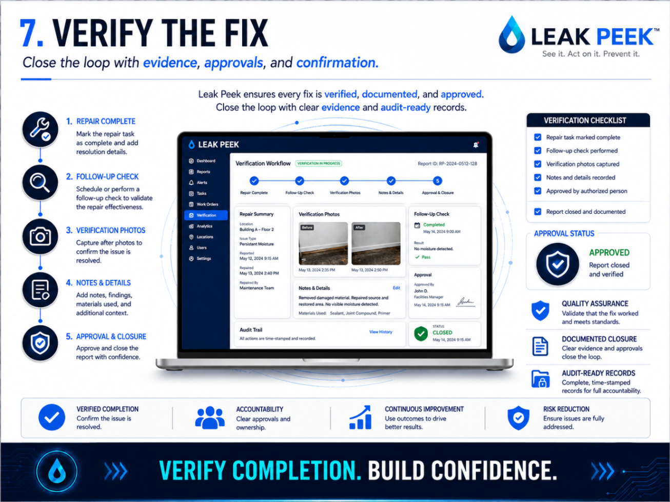 Verify the Fix — Close the loop with evidence, approvals, and confirmation